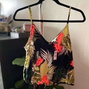 Topical spaghetti strap top